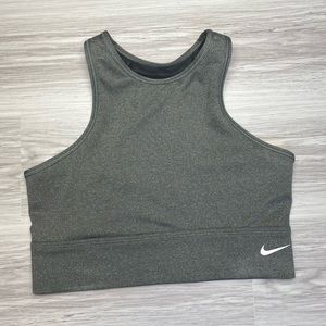 Nike Dri-Fit high neck grey sports bra size Medium
